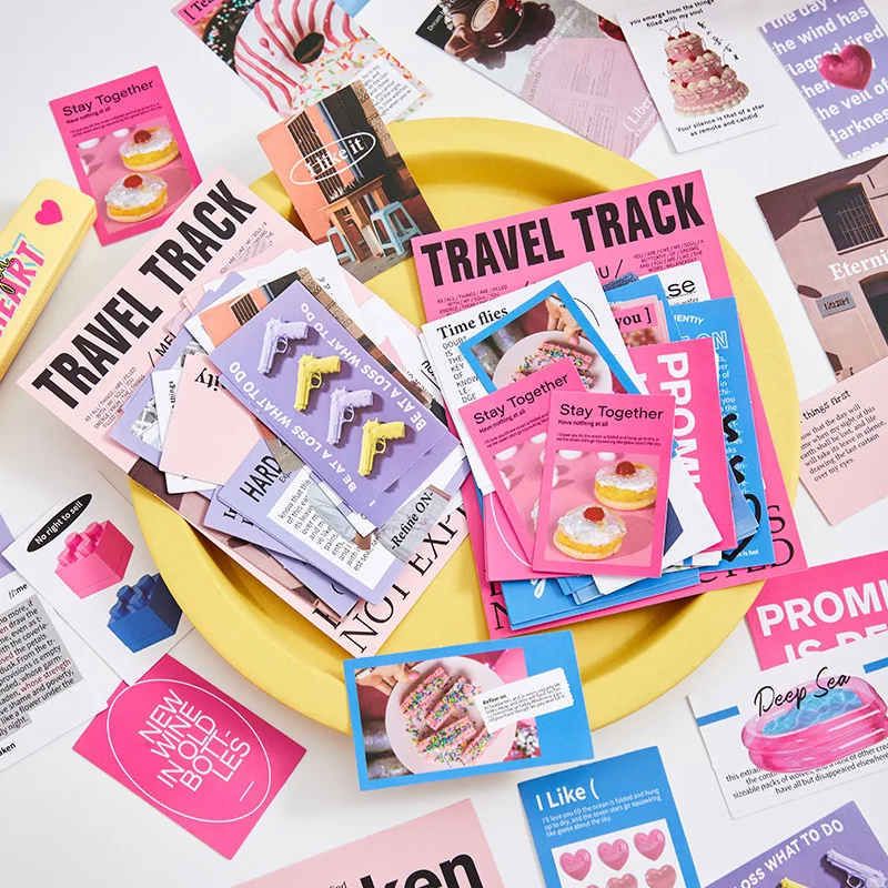 

30 pcs/pack Euro-american Style Sticker Package Decorative collage Journal Notebook DIY Scrapbooking material Craft Supplies