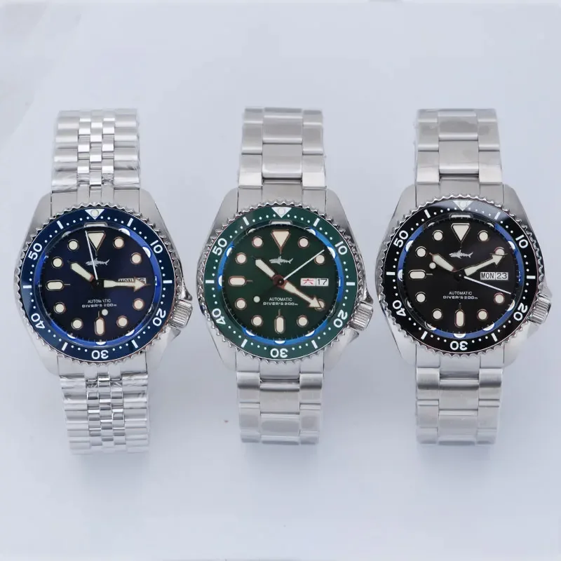 HEIMDALLR SKX007 Diver Мужские часы Дата Сапфировое свечение 200 м Водонепроницаемость NH36