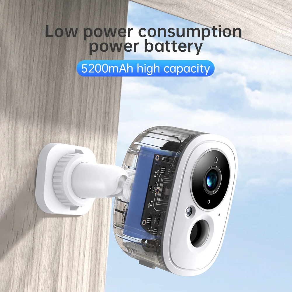 

2K 4MP Wireless Solar Powered Outdoor Camera HD Remote Night Vision Waterproof Surveillance Camera Battery Camera