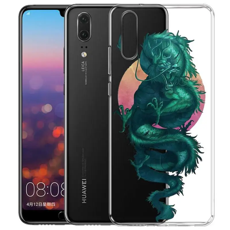 

Fashion Dragon Animal Pattern Phone Case Transparent Phone Case For Huawei P30lite P30Pro P40lite P20Pro P30