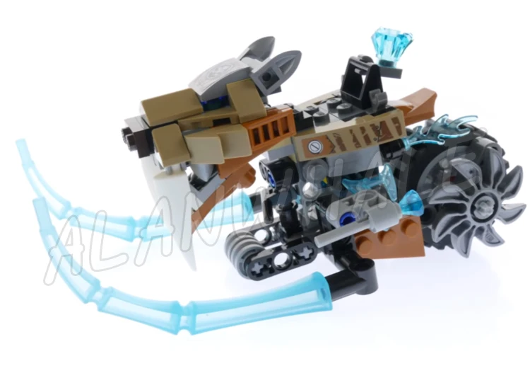 161 шт. Chima Ice Strainor's Saber Cycle Scout Flyer Frost Blader CHI 10350 Строительные блоки игрушки