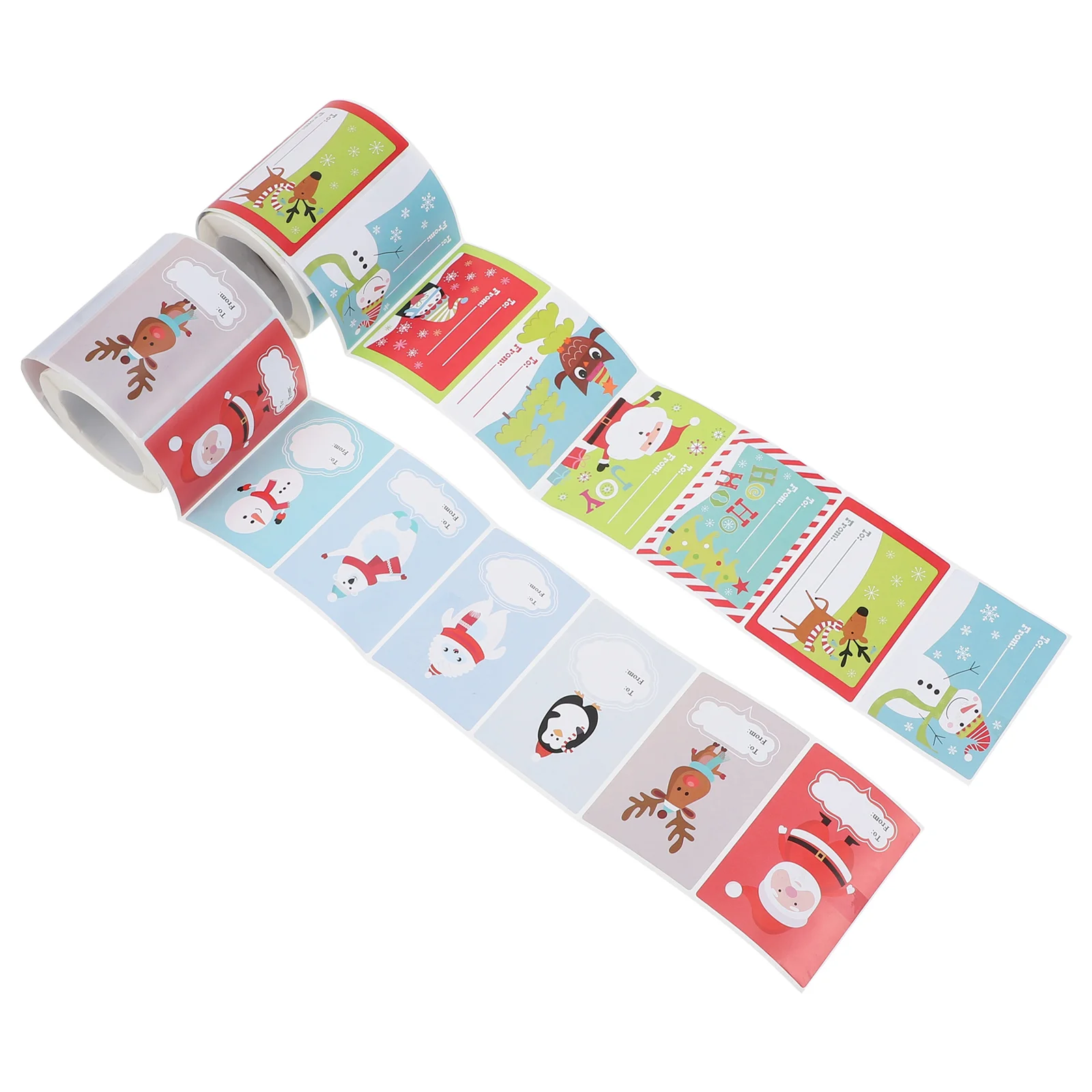 

2 Rolls of Creative Envelope Sealing Stickers Xmas Gift Sealing Stickers