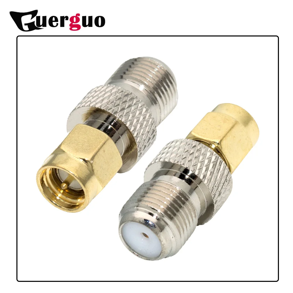 

10PCS F Female to SMA Female SMA Male Straight Type Adapter RF Coaxial Coupling Nut Barrel Connector Converter