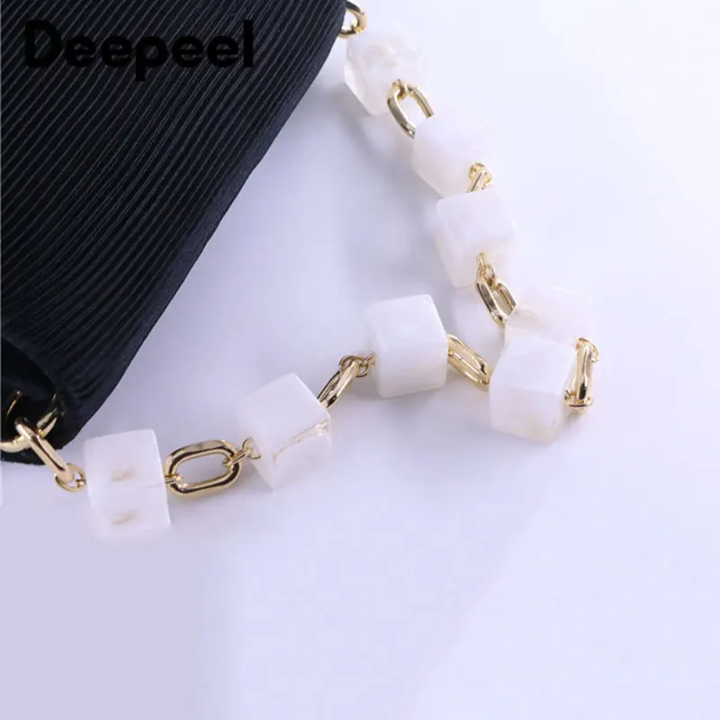 Deepeel 42cm Acrylic Bag Chain Handbags Replacement Handle Straps for Woman's DIY Single Shoulder Underarm Bags Part Accessories