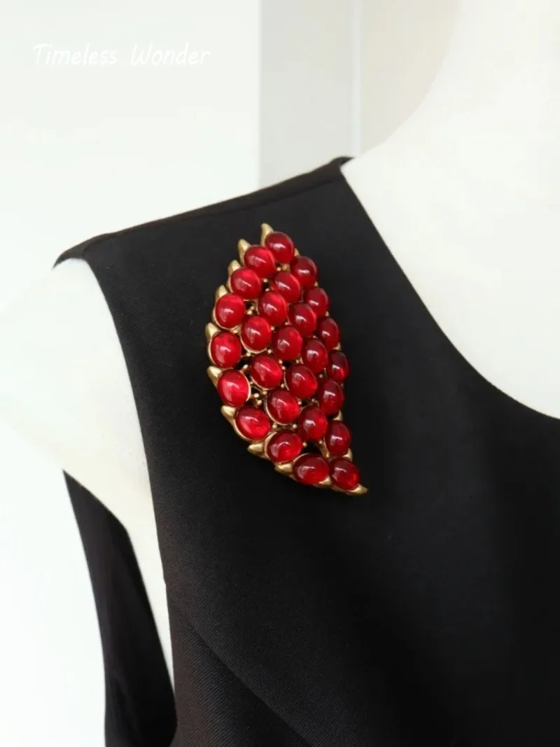 Вневременная Чудо Ретро Гео Стеклянная Брошь Булавки для Женщин Дизайнерские