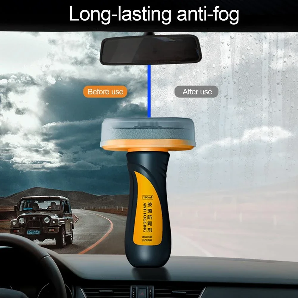 Car Front Windshield Anti-Rain Agent Waterproof Rainproof Anit-fog Agent Car Rear-View Mirror Window Glass Hydrophobic Coating