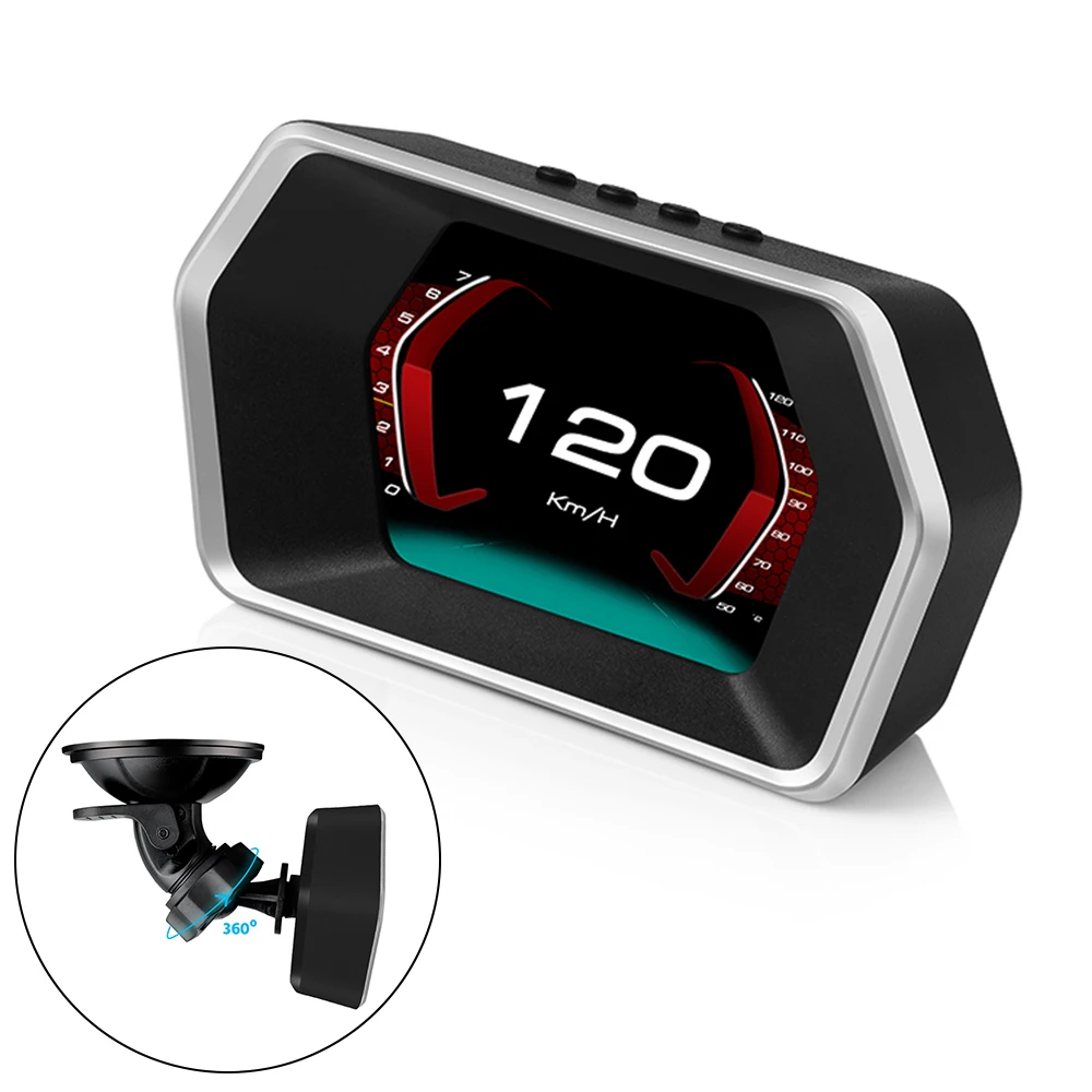 

Car Electronic Water Temperature Overspeed Voltage Security Alarm RPM KM/H MPH Car HUD Head Up Display OBD2+GPS Dual Mode