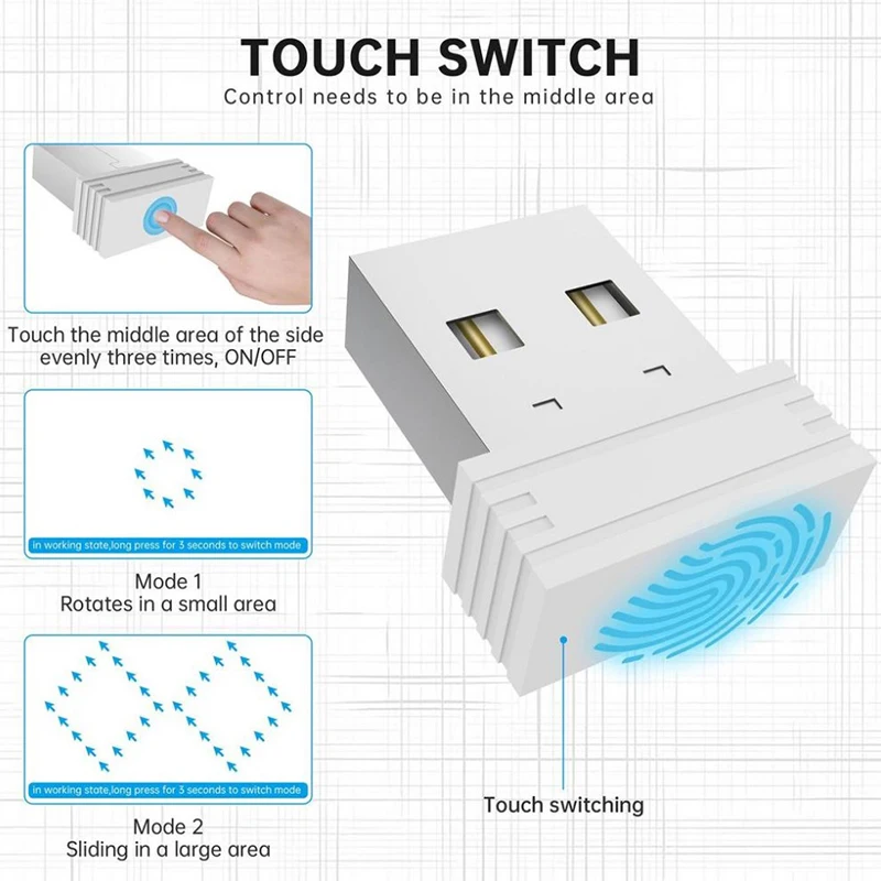 

Mouse Mover USB Port Mouse Mover Wiggler Auto Jigglers With Type-C Adapter Keep Computer/Laptop Awake No Software Plug-and-Play