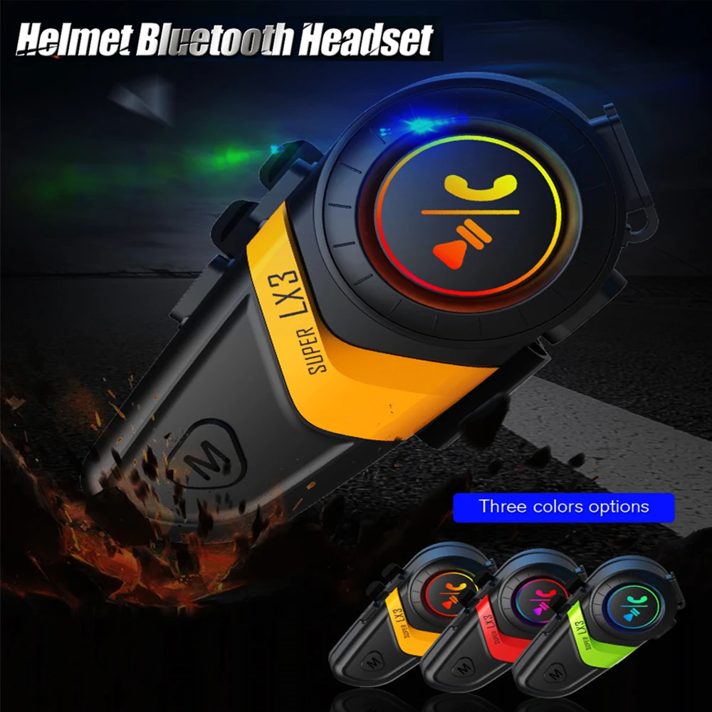 

Bluetooth-гарнитура для мотоциклетного шлема, водонепроницаемая, IP67
