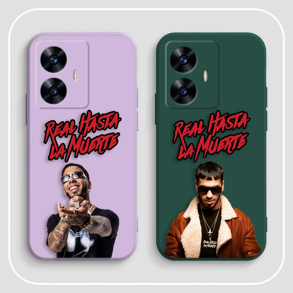Чехол для телефона A-Anuel AA Real Hasta La Muerte Realme C65 C63 C53 C35 C55 C33 C30 C21Y C20 C12 C11 GT 2 XT NARAO 20 30 50