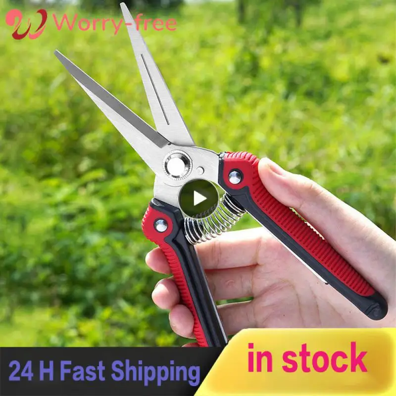 

Red Gardening Scissors Strong Scissors Comfortable Grip Scissors Pruning Branches And Leaves Powerful Pruning Shears Tpr Black