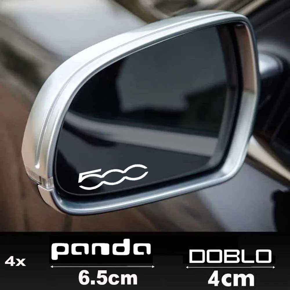 Фото 4 шт. виниловые наклейки на кузов автомобиля для 500 Punto Bravo Tipo Panda DOBLO QUBO, аксессуары для стайлинга №1