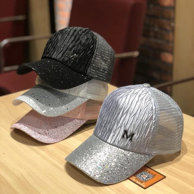 

Summer Net Hat, Lace Sequin Cap, New Hat, Female Korean Version, Trendsetter, All-around Baseball Cap, Summer Sunshade Cap