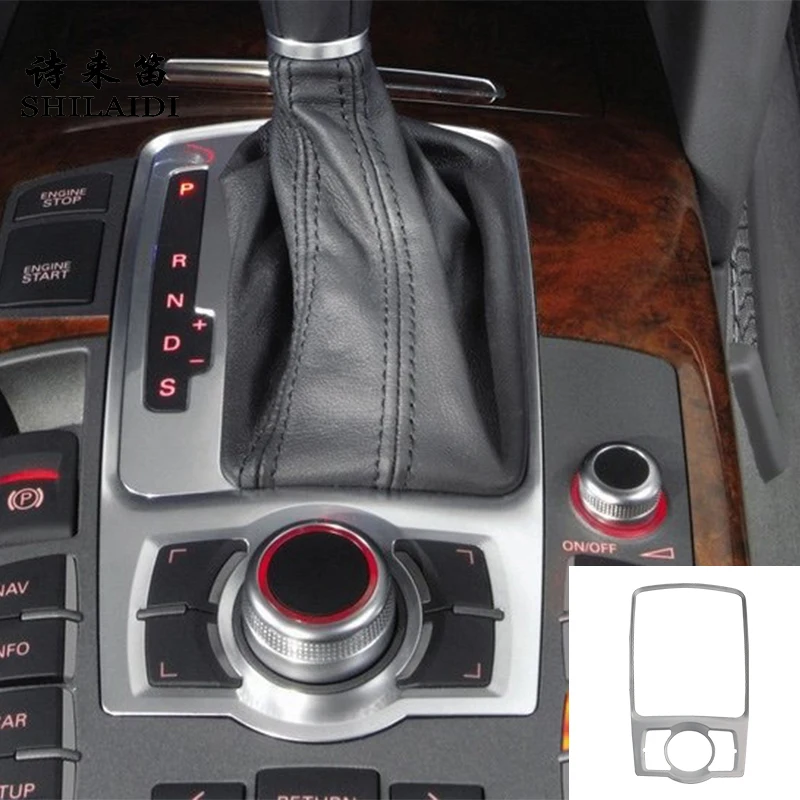 

Стайлинг автомобиля для Audi A6 C6 S6 2005-2011 защита для ремонта передней панели Автомобильная Защитная крышка наклейка Рамка MMI ручка переключения фиксированная отделка