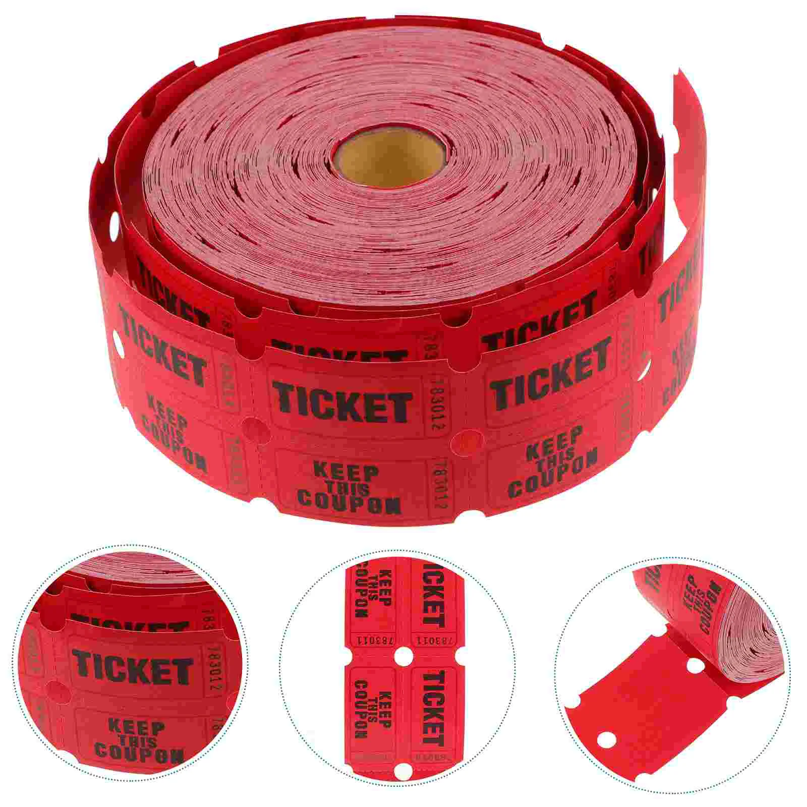 

Lottery Ticket Event Tickets Concert Paper Double Raffle Carnival Movie Universal Coated Labels Bulk Tags