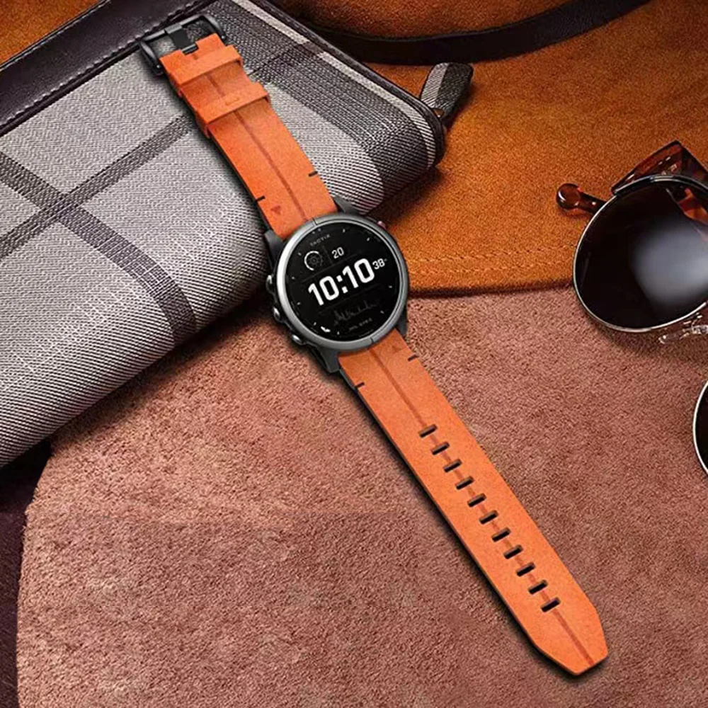 UIENIE Full Genuine Leather Straps For Garmin Fenix 7X/7 26MM 22MM Quick-Fit High-quality Watchband Sport Sweatproof Bracelet