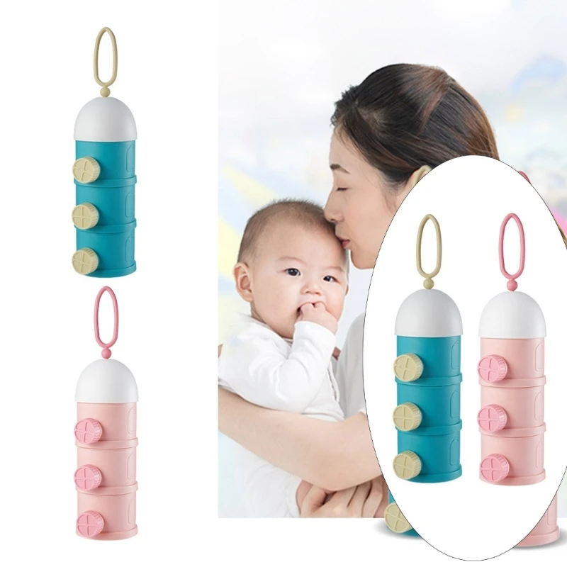 

Baby Formula Container Case Portable Milk Powder Dispenser Stackable Storage Box