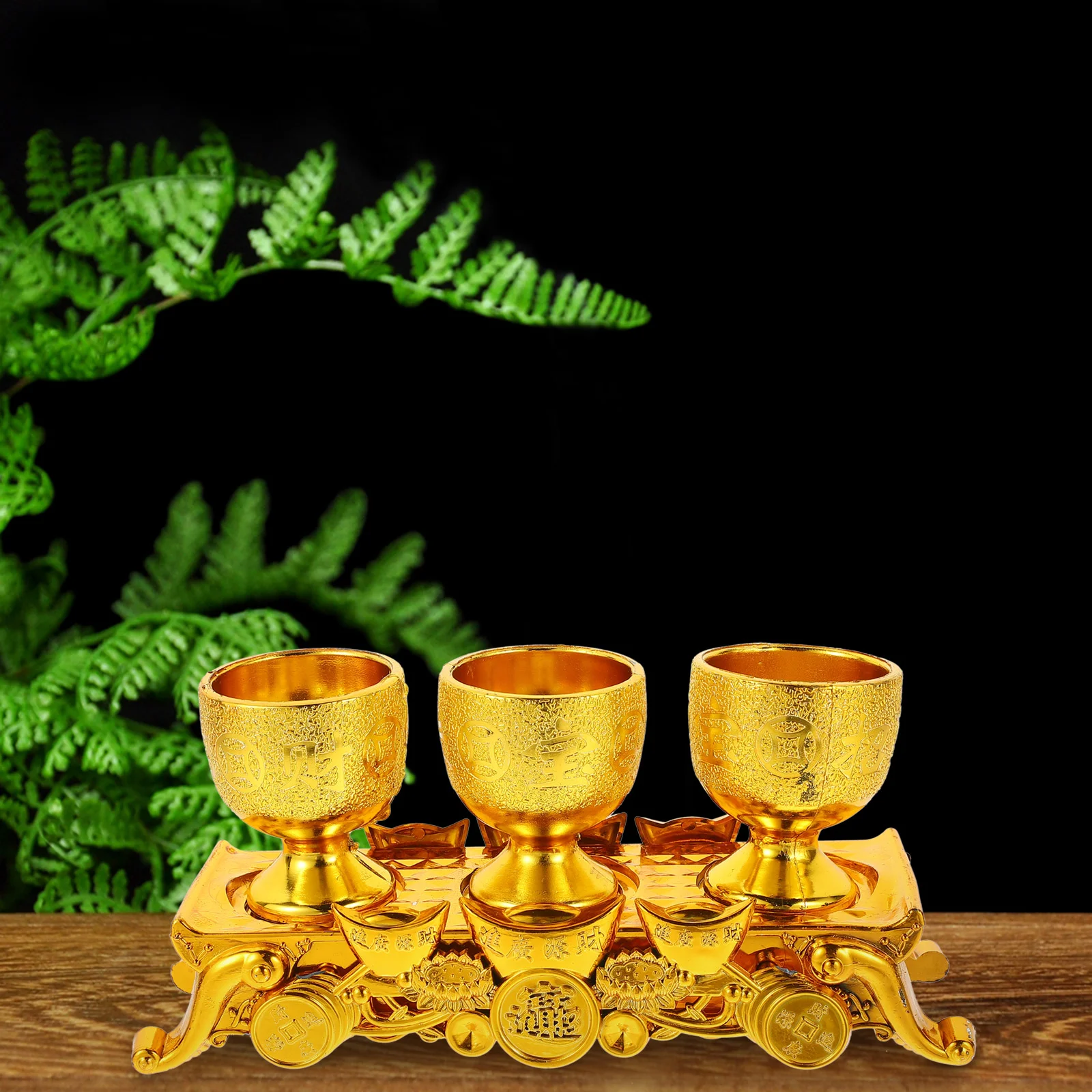 

Temple Worship Cup Vintage Glasses Small Offering Delicate Goblet Use Plastic