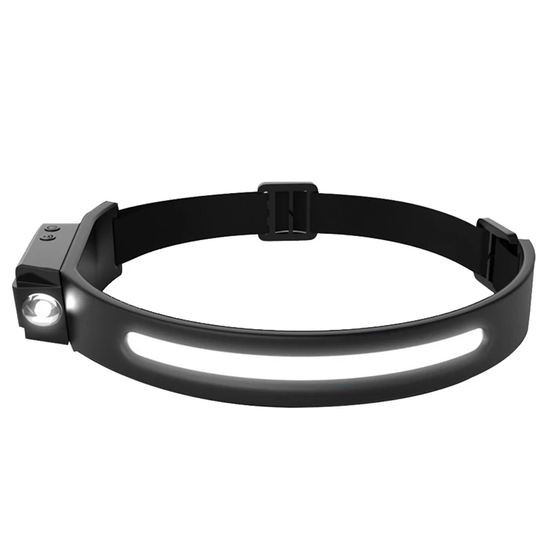 

Индукционный головной светильник, портативный светодиодный головной светильник COB с датчиком, фонарик с USB-зарядкой, водонепроницаемый гол...