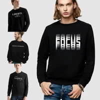 letter print hoodies men long sleeved sweatshirt casual blouse pullover loose all match clothes round neck teenagers streetwear