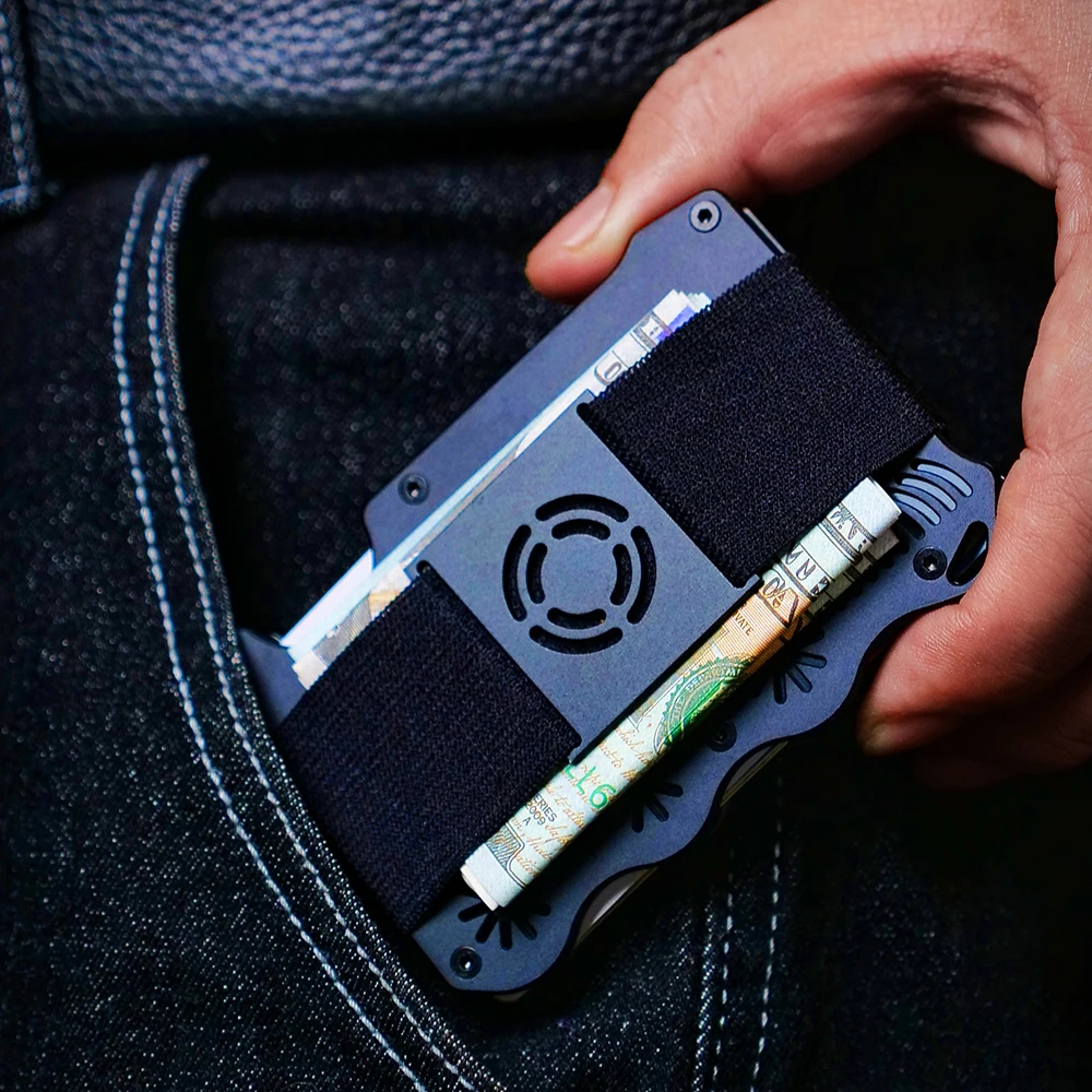 Man Metal Credit Card Holder Wallet Credential ID Bank Business Card Passport Case Cardholder for Men and Women