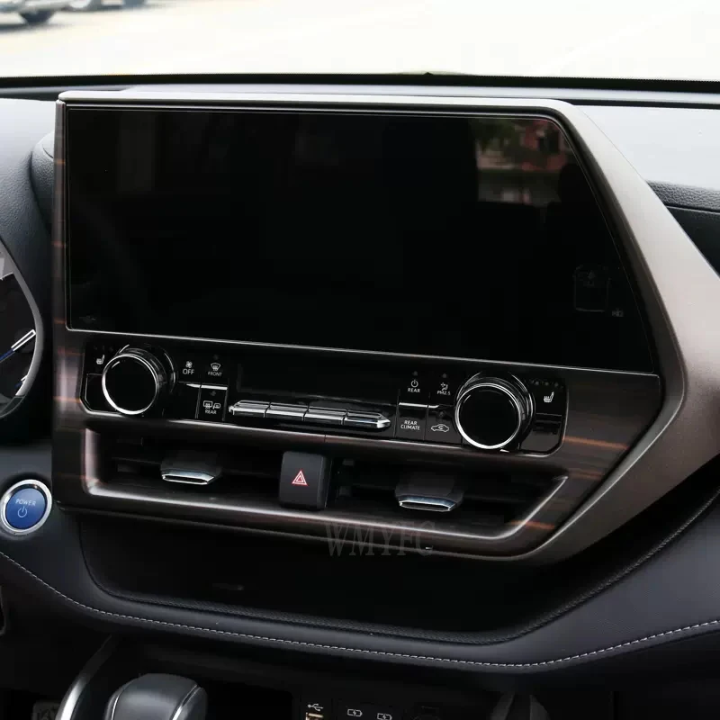 

Передняя консоль из АБС, Центральная и средняя вентиляционные отверстия, крышка ручки кондиционера, отделочная панель для Toyota Highlander Hybrid XSE 2021 2023