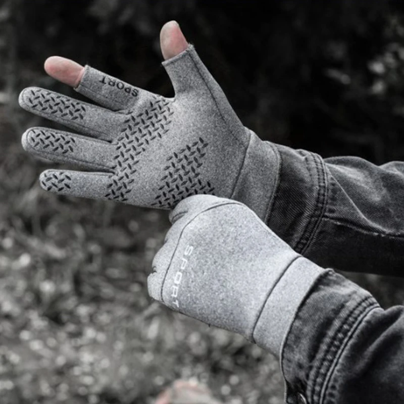 

Outdoor Fishing Waterproof Mens Gloves TouchScreen Women Sport Ridding Windproof Breathable Non Slip Gloves Lady Ski Autumn