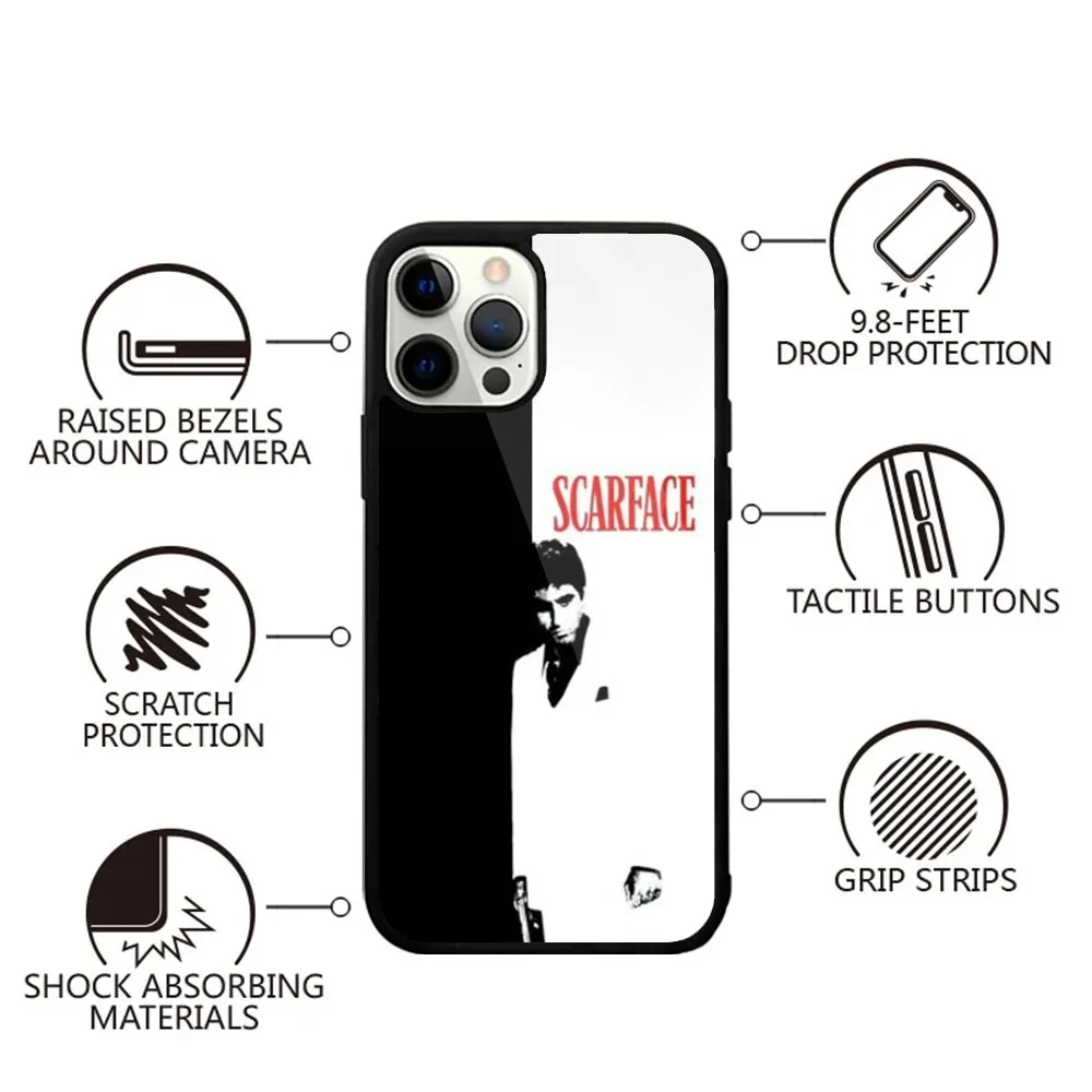 Чехол для телефона Scarfaces The World Is Yours с сильным магнитом IPhone 15 14 13 Pro Max Plus 11 12 Мини