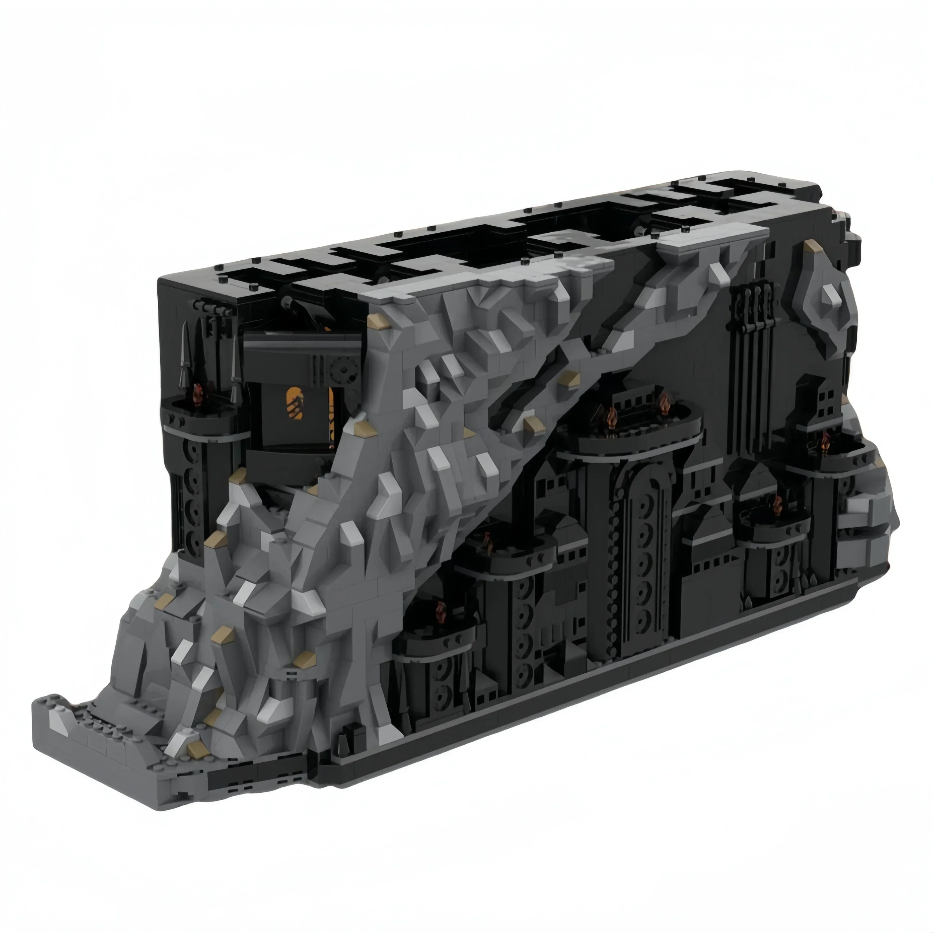 Кольца модель фильма MOC строительные кирпичи средневековый темный замок
