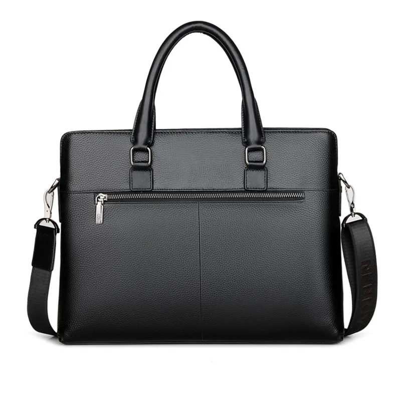 Luxury Genuine Leather Briefcase For Men Business Hang File Bag Cowhide Male Shoulder Messenger Bag Large Capacity Laptop Bag