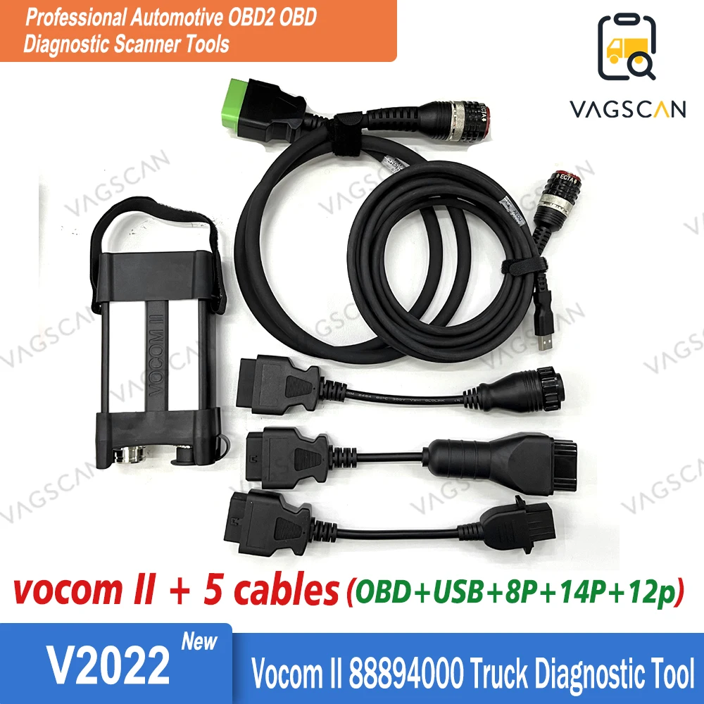 

Vocom2 Tech Tool (TT) V2.8.121 DIAGNOSTIC KIT Vocom II 88894000 Communication Unit (88894000) For New Bus Construction Equipment