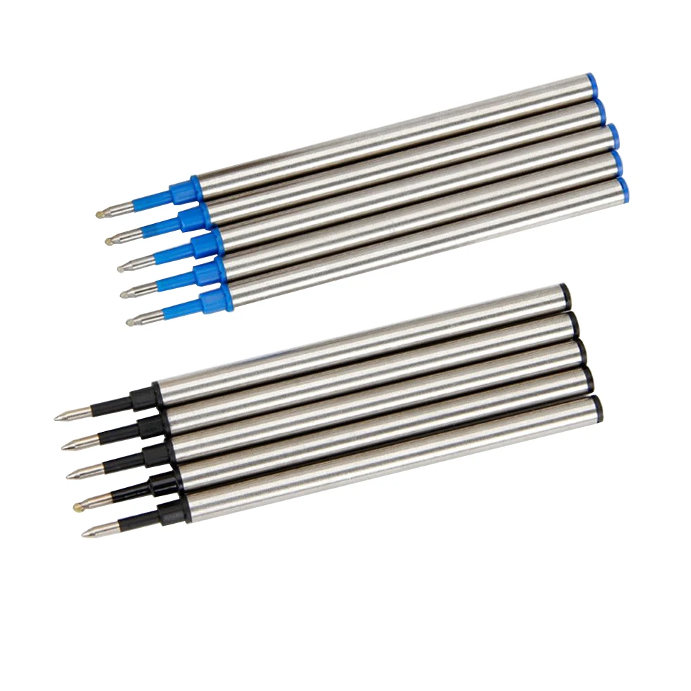 

5pcs Metal Refills 0.7mm Blue Black Ink for Ballpoint Pens Gel Pen Replacement Rods School Office Supplies Student Stationery