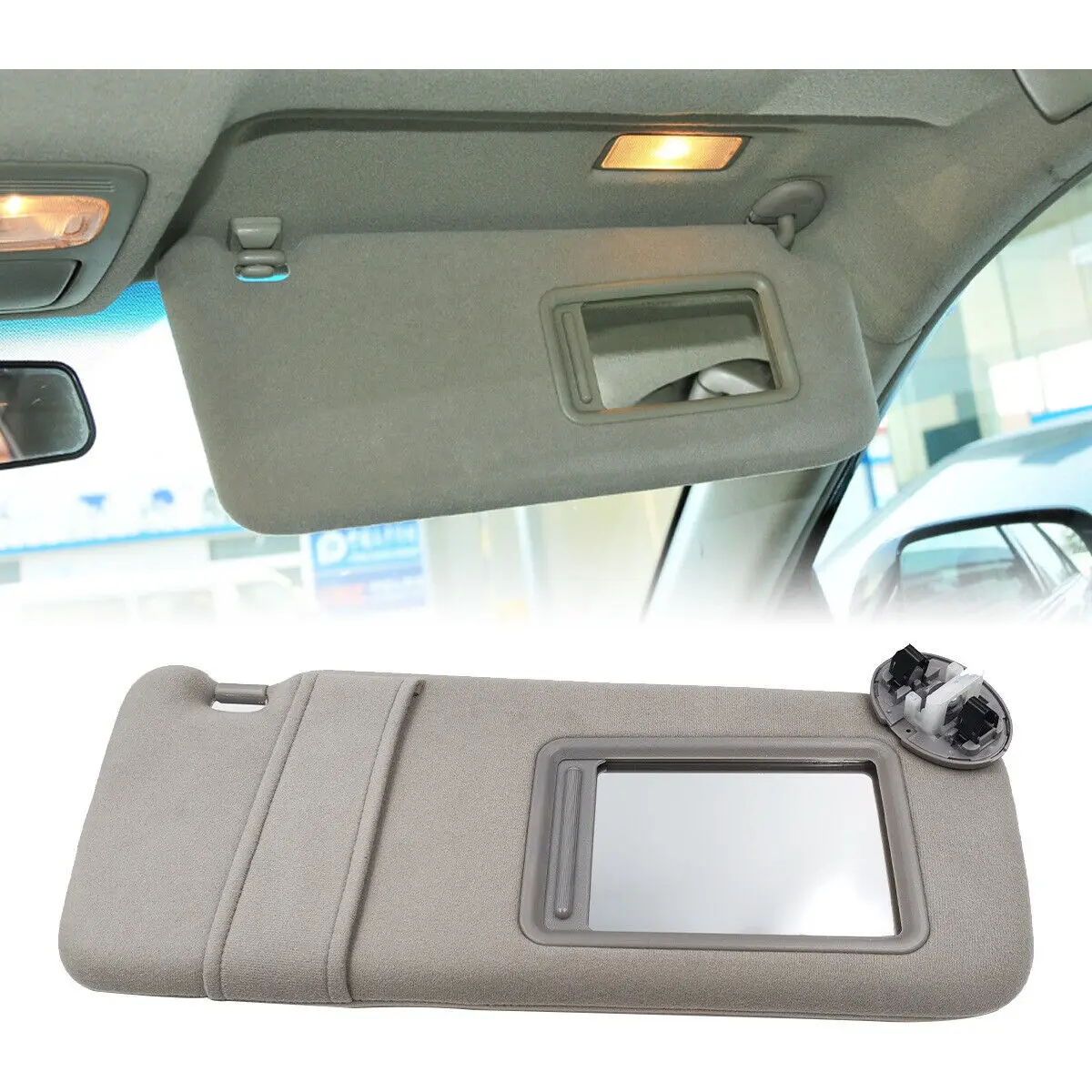 

For Camry 2007-2013 sun visor vanity mirror light blocker with cable
