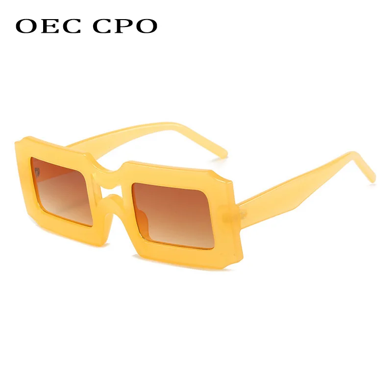 

OEC CPO Trends Small Rectangle Sunglasses Women Men Punk Square Sun Glasses Female Fashion Y2K Eyeglasses UV400 Eyewear Oculos