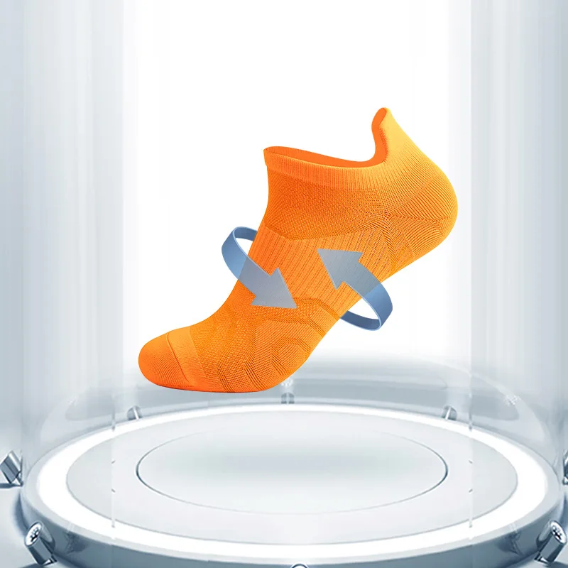 Sports Sock Professional Sports Running Socks Men Women Size Thin Marathon Sweat Breathable Short Tube White Summer Fitness Sock