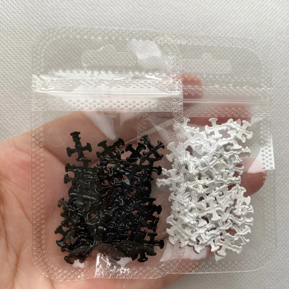 50Pcs Colorful Matte Crocs Charms for Nails High Quality, Metal Jewels Gel Nail Polish Decoration Accessories Manicure for Salon