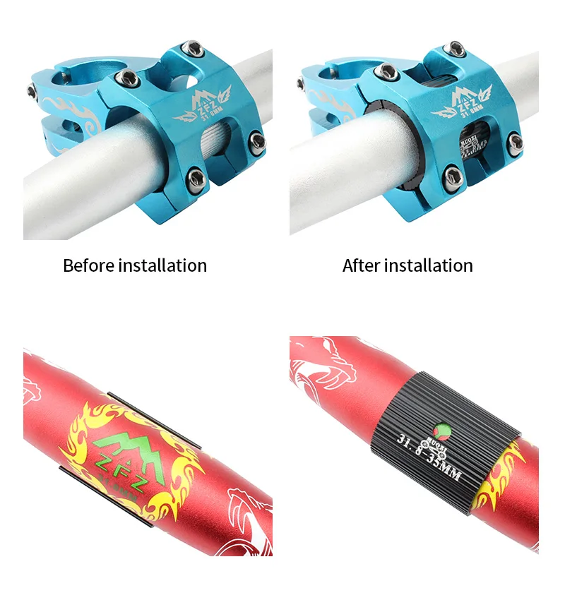 MUQZI Велосипедная Пластина Для Перевода Выноса Велосипеда Диаметр Зажима Руля Из
