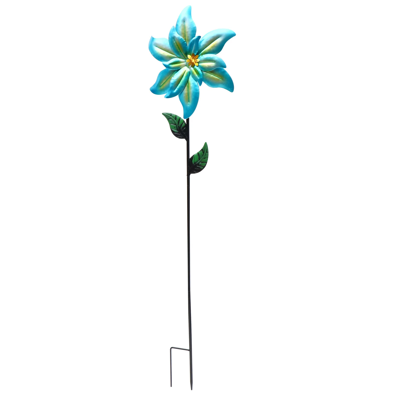 

1pc Wrought Iron Flower Stake Ornament Decoration for Outdoor Garden Lawn