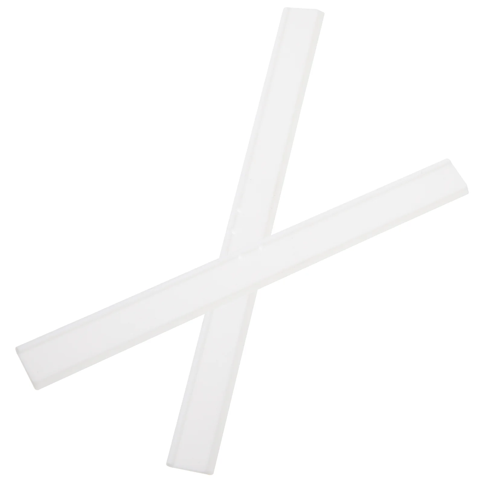 

2 Pcs Spachella Silicone Wiper Strip Window Squeegee Replacement Blades Scraper Refill Rubber White Rubbers Cleaning
