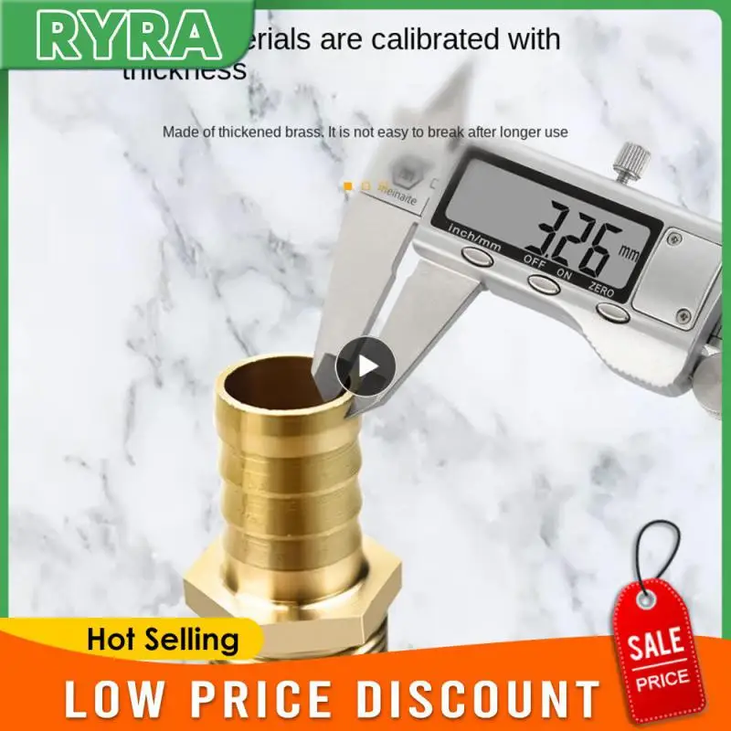 

1~8PCS Brass Hose Fitting 6/8/10/12/14/16/19/25mm Barb Tail 1/8" 1/4" 3/8" 1/2" 3/4" 1" BSP Male Female Thread Copper Connector