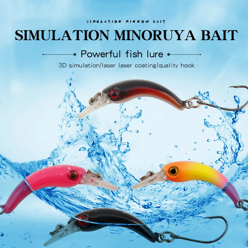 

JOTIMANN New Shrimp Shape Lure 4cm 1.4g Surface Lure Hard Bait Bionic Bait Spinner For Fishing Rattling And VIB For Winter