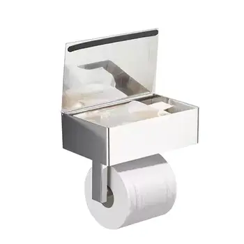 Toilet Paper Holder With Flushable Wipes Dispenser Wipe Storage Shelf Keep Wipes Hiddens Out Of Sight Wipe Storage Shelf Keep