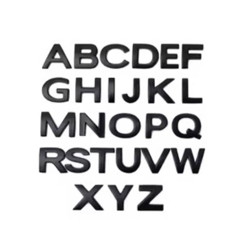 

1 шт. 25 мм 3D металлический значок с буквами и цифрами, наклейки для автомобилей, украшения, автомобильные аксессуары