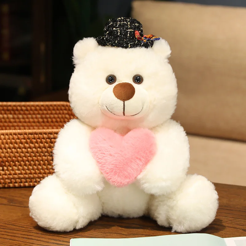 

Lovely Teddy Bear Plush Toys Cute Stuffed Soft Cartoon Animal Dolls Hug Heart Teddy Bear Pillow Kids Girls Birthday Gift Lover