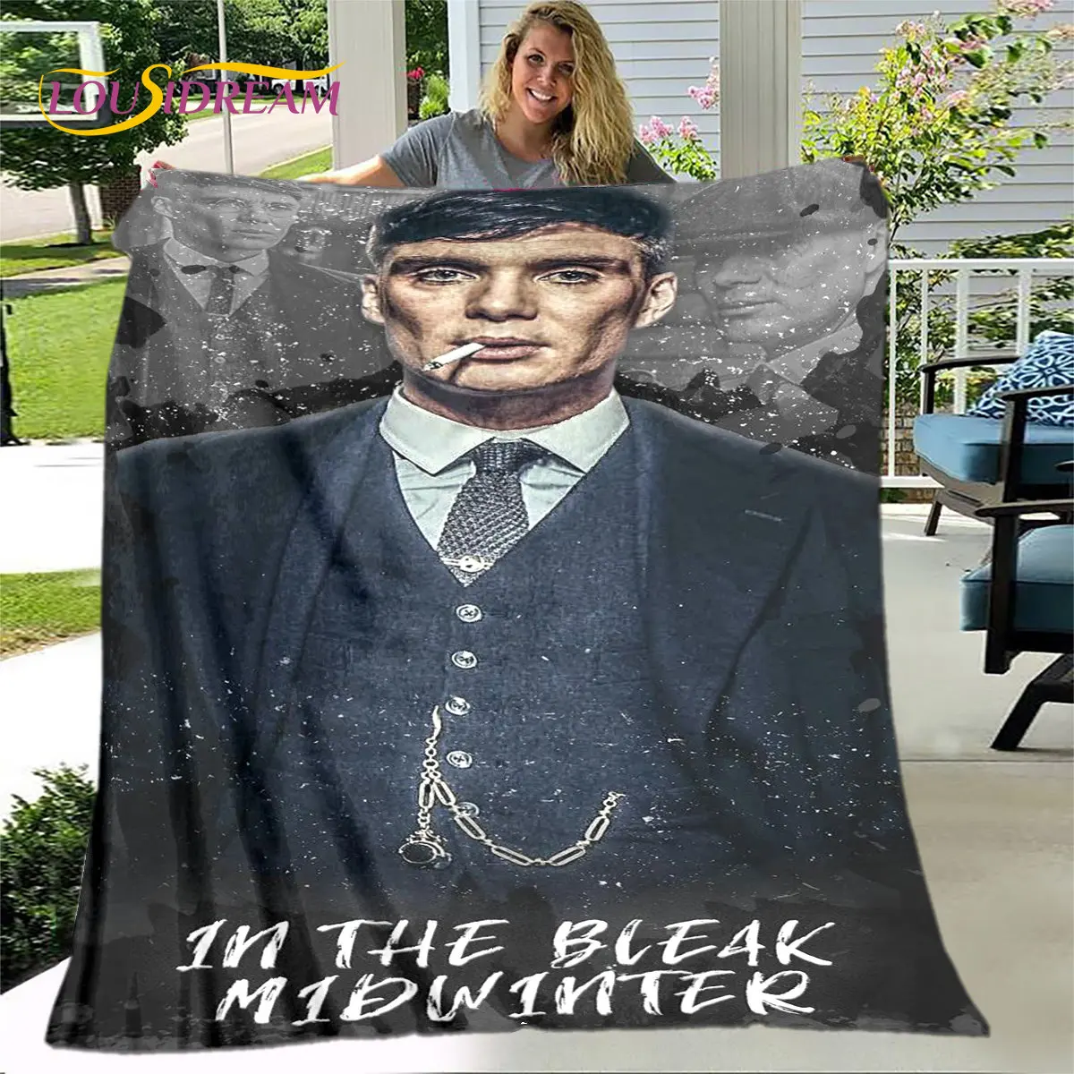 

P-Peaky Blinders Tommy Shelby Soft Plush Blanket,Flannel Blanket Throw Blanket for Living Room Bedroom Bed Sofa Picnic Cover Kid