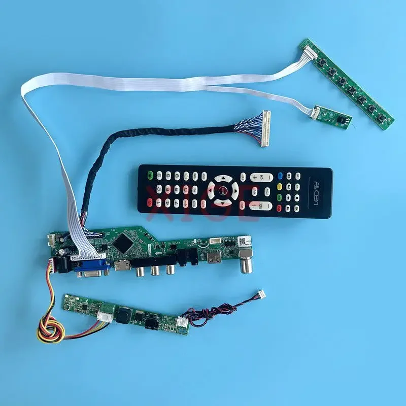 

Плата драйвера подходит для M215HAN01 M215HTN01 M215HW03 1920*1080 ТВ аналоговый сигнал 30-контактный LVDS USB + AV + HDMI + строительный Комплект «сделай сам» 21,5"