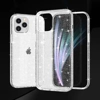 funda case for iphone13 12 11 luxury glitter bling transparent soft tpu silicone clear cover for iphone 11 pro 12 pro max coque