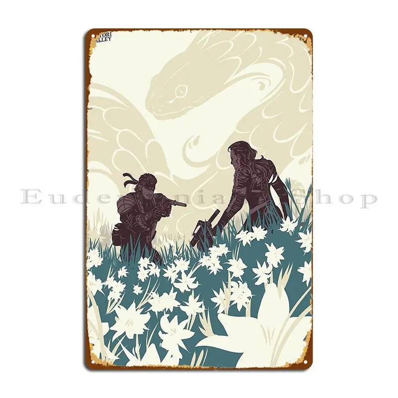 Металлический знак Metal Gear Solid 3 Snake Eater