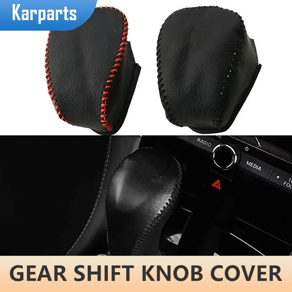 

Genuine Leather Car Gear Shift Collars Gear Head Shift Knob Cover for Infiniti QX50 QX70 QX80 EX FX35 37 G37 AT Accessories