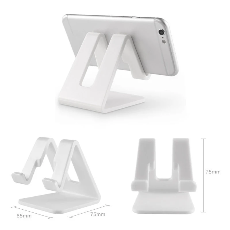 Desk Cell Phone Holder Triangle Mobile Tablet Stand Universal Plastic Desktop Support Telephone For Iphone Xiaomi IPad Bracket